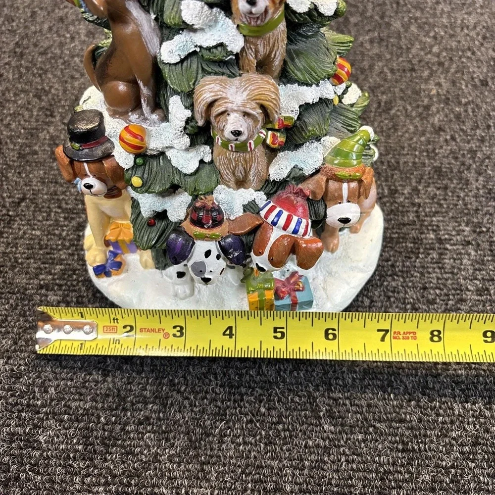 The San Francisco Co~Lighted Dog Christmas Tree~Table Top~Tested Works Great